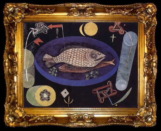 framed  Paul Klee Around the Fish, ta009-2